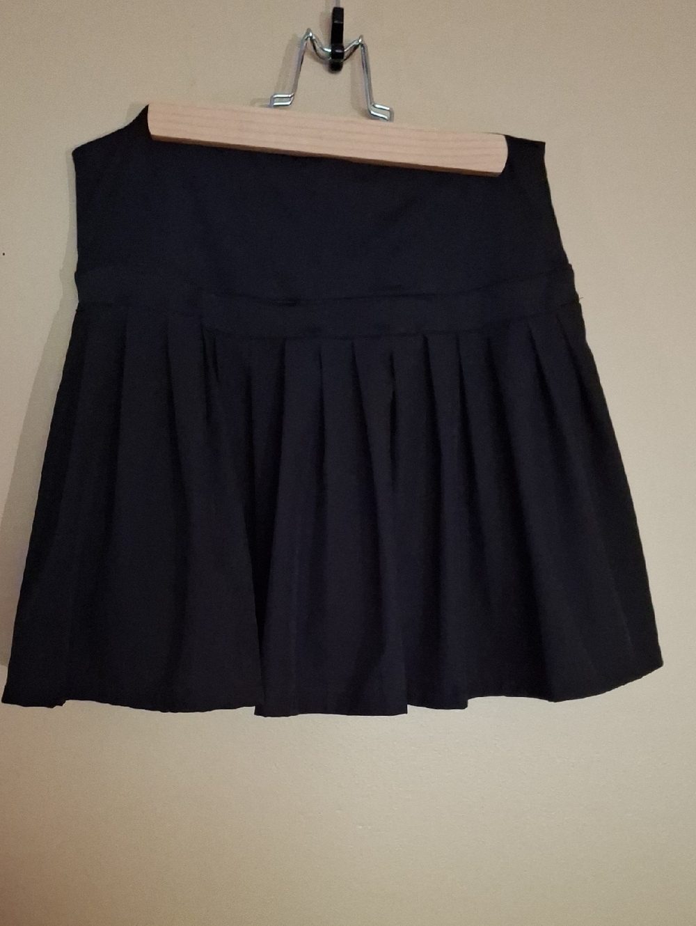 Kyodan Black Pleated Skirt W Shorts Under